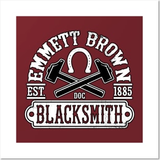 Emmett Brown Blacksmith Posters and Art